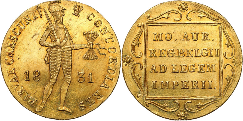 The November Uprising 
Powstanie Listopadowe. Ducat (Dukaten) 1831 - Najrzadsza...