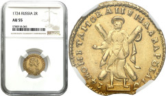 Collection of russian coins
Rosja, Peter I. 2 Rubel (Rouble) 1724, Moscow NGC AU55 (2 MAX) - RARITY 

Aw.: Popiersie cara w prawo, w zbroi i płaszc...