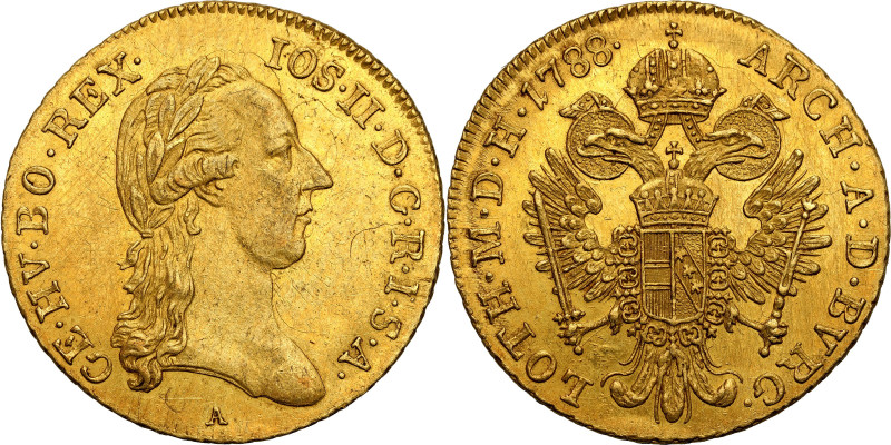 World coins 
Austria. Joseph II. Ducat (Dukaten) 1788 A, Vienna - BEAUTIFUL 
...