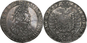 World coins 
Austria. Ferdinand III (1637-1657). Taler (thaler) 1639, Vienna 

Wiekowa patyna. Ślady dawnego umycia na awersie. Bardzo ładnie zacho...