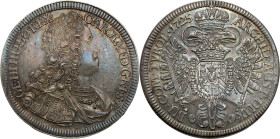 World coins 
Austria. Charles IV. Taler (thaler) 1725, Hall 

Subtelna, ciemna patyna. Intensywny połysk menniczy i wspaniale zachowane detale.Najp...