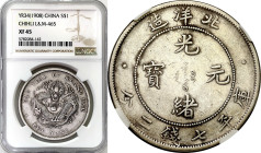World coins 
China, Chihli. Dollar Yr. 34 (1908) NGC XF45 - RARE 

Rzadka moneta już w tym stanie zachowania.Moneta z naturalnymi śladami obiegu.L&...