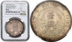 World coins 
China, Republic, Dollar (yuan) 16 (1927) Sun Yat Sen NGC MS61 - BEAUTIFUL 

Mennicza sztuka z przepiękną patyną zachodzącą od rantu.Rz...