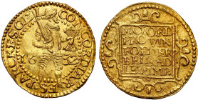 World coins 
Netherlands. Gelderland. Ducat (Dukaten) 1632 

Aw.: Stojący rycerz z mieczem i pękiem strzał. W tle data 1632, w otoku napisRw.: W kw...
