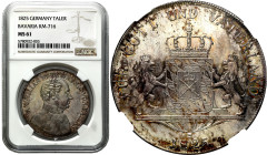 World coins 
Germany, Bavaria. Maximilian I Joseph (1806-1825). Taler (thaler) 1825, Munich NGC MS61 - PERFORMANCE 1932 ARTS 

Aw.: Popiersie w pra...