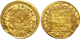 World coins 
Germany, Frankfurt. Ducat (Dukaten) 1634 

Aw: Ukoronowany orzeł w tarczy, napis: NOMEN DOMINI TVRRIS FORTISSIMARw: Napis w ramce zdob...