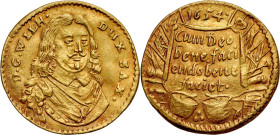 World coins 
Germany, Sachsen-Weimar. William IV (1640-1662). 1/2 Ducat (Dukaten) a 1654, Weimar - RARE 

Aw.: Popiersie lekko w prawo, po bokach n...