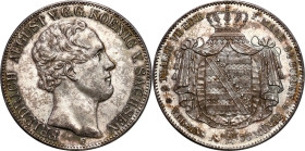 World coins 
Germany, Saxony. Frederick Augustus II (1836-1854). Two currency = 3 1/2 guilders 1853 F, Dresden 

Aw.: Głowa Fryderyka Augusta w pra...