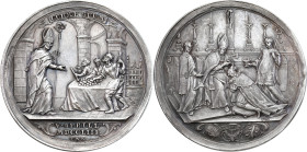 World coins 
Germany. Salzburg, Archdiocese. Medal of Sigismund III von Schrattenbach 1753-1771 - SILVER - RARITY 

Aw.: Św. Rupert siedzący przed ...