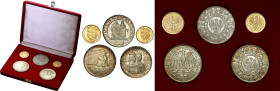Poland II Republic - coins
Set of 10 and 20 zlotys Bolesaw Chrobry 1925 and 3 x 100 zlotys Mieszko and Dbrowka 1966 

Okolicznościowy zestaw 5 mone...