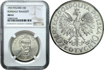 Poland II Republic - coins
II Republic of Poland. 10 zlotys 1933 Traugutt NGC MS61 - BEAUTIFUL 

Wyśmienicie zachowana moneta z obustronnym blaskie...