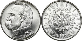 Poland II Republic - coins
II RP. 10 zlotych 1934 Pilsudski - RARE YEAR 

Najrzadszy rocznik monety 10-złotowej w pięknym stanie zachowania. Moneta...