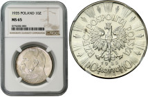 Poland II Republic - coins
II RP. 10 zlotych 1935 Pilsudski NGC MS65 (2 MAX)- BEAUTIFUL 

Moneta wygląda jakby ją wyjęto prosto z rulonu bankowego....