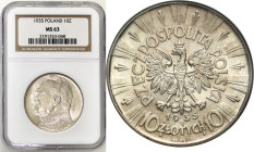 Poland II Republic - coins
II RP. 10 zlotych 1935 Pilsudski NGC MS63 - BEAUTIFUL 

Delikatna patyna, czyste tło bez zarysowań, obustronny blask men...