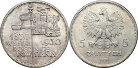 Poland II Republic - coins
II RP. 5 zlotych 1930 Sztandar 

Menniczej świeżości moneta z subtelną patyną.&nbsp;Parchimowicz 115a
More photos and f...