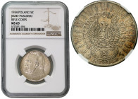 Poland II Republic - coins
II RP. 5 zlotych 1934 Pilsudski Strzelecki NGC MS63 - BEAUTIFUL 

Wyśmienicie zachowany egzemplarz z blaskiem menniczym ...