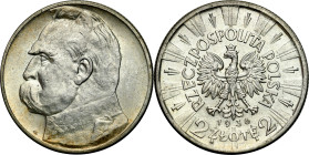 Poland II Republic - coins
II RP. 2 zlote 1936 Pilsudski - BEAUTIFUL and RARE 

Najrzadszy rocznik monety 2-złotowej okresu II RP, wybitej w nakład...