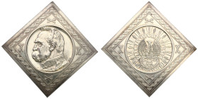 Probe coins of the Second Polish Republic
PROBE / PATTERN silver 10 zlotys 1934, Pilsudski shooting eagle - CLIP 

Moneta wybita w 20. rocznicę wym...