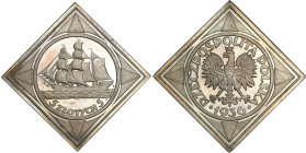 Probe coins of the Second Polish Republic
KLIPE PROBE / PATTERN silver 5 zlotys 1936 tall ship - EXCELLENT - MIRROR 

Aw.: Po środku godło: orzeł u...