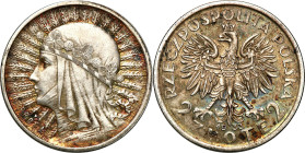 Probe coins of the Second Polish Republic
PROBE / PATTERN silver 2 gold 1933 head of a woman 

Mimo podawanego nakładu 110 egzemplarzy jest to bard...