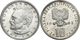 PROBE coins Poland after 1945
PRL. PROBE / PATTERN aluminium 10 zlotych 1983 Bolesław Prus - RARITY 

Bardzo rzadka próbna moneta z okresu PRL wybi...