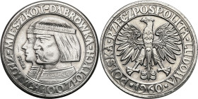 PROBE coins from the Polish Peoples Republic - Nickel
PRL. PROBE / PATTERN Nickel 100 zlotych 1960 - Mieszko i Dąbrówka 

Piękny egzemplarz. Nakład...