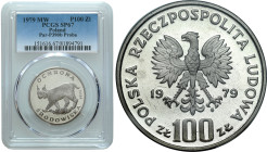 PROBE coins from the Polish Peoples Republic - Nickel
PRL. PROBE / PATTERN Nickel 100 zlotych 1979 Ryś PCGS SP67 (2 MAX) - RARITY 

Jedna z najbard...