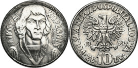 PROBE coins from the Polish Peoples Republic - Nickel
PRL. PROBE / PATTERN Nickel 10 zlotych 1959 - Nicholas Kopernik 

Piękny egzemplarz. Nakład t...
