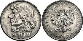 PROBE coins from the Polish Peoples Republic - Nickel
PRL. PROBE / PATTERN Nickel 10 zlotych 1960 - Tadeusz Kościuszko 

Piękny egzemplarz. Nakład ...