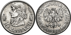 PROBE coins from the Polish Peoples Republic - Nickel
PRL. PROBE / PATTERN Nickel 10 zlotych 1960 - Tadeusz Kościuszko 

Poszukiwana próba niklowa....