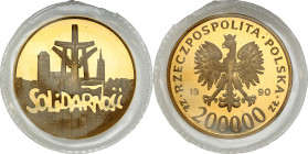 Polish Gold Coins since 1949
200.000 zlotych 1990 Solidarność 39 mm – Oryginlana zgrzewka- RARE 

Rzadka moneta, sporadycznie pojawiająca się w han...