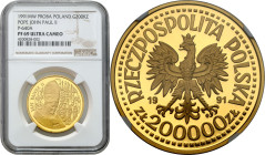 Polish Gold Coins since 1949
PROBE / PATTERN GOLD 200.000 zlotych 1991 John Paul II Ołtarz NGC PF69 ULTRA CAMEO (2MAX) 

Druga najwyższa nota gradi...