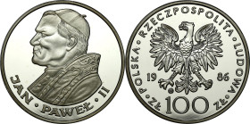 Collector coins of the Polish People Republic
PRL. 100 zlotych 1986 John Paul II PROOF - RARE 

Bardzo rzadka moneta kolekcjonerska wybita stemplem...