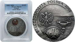 Polish collector coins after 1949
III RP. 20 zlotych 2001 Szlak Bursztynowy PCGS MS70 (MAX) 

Wyselekcjonowana sztuka doceniona najwyższą możliwą d...