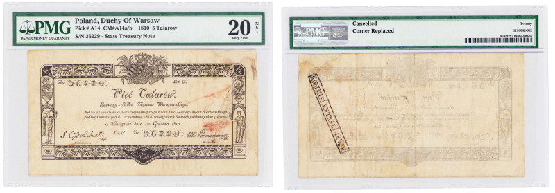 Banknotes
5 Taler (thaler) 1810 Badeni - PMG 20 NET - Ossoliński 

Najwyższy ...