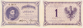 Banknotes
1 zloty 1919 seria 94 G- RARE 

Lekkie ugięcie w pionie, ale banknot bardzo ładnie zachowany. Lucow 563 (R3); Miłczak 47b
More photos an...