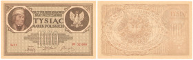 Banknotes
1.000 marek 1919 seria O, plastry miodu - RARE 

Seria wydrukowana na papierze ze znakiem wodnym plastry miodu. Zaokrąglone rogi, ale tec...