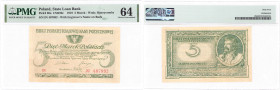 Banknotes
5 marek polskich 1919 - IN - PMG 64 - BEAUTIFUL 

Odmiana dwuliterowa. Piękny egzemplarz, bardzo rzadki w takim stanie zachowania.Sztywny...
