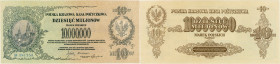 Banknotes
10.000.000 marek polskich 1923 seria BA - RARITY R5 

Bardzo rzadki, wysoki nominał w ładnym stanie zachowania. Złamanie w pionie, ugięty...