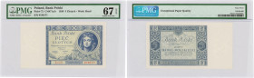 Banknotes
5 zlotych 1930 - seria CR - PMG 67 EPQ (2 MAX) 

Druga najwyższa nota gradingowa na świecie, tylko jedna sztuka oceniona wyżej. Emisyjny ...