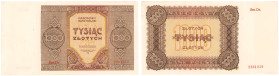 Banknotes
1.000 zlotych 1945, seria Dh - RARITY R6 

Bardzo rzadka seria zastępcza. Naturalny obiegowy egzemplarz, złamanie w pionie.Lucow 1150 (R6...