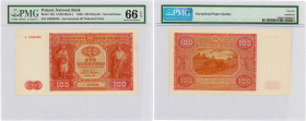 Banknotes
100 zlotych 1946 seria J, PMG 66 EPQ - RARITY R4 

Banknot w gradingu PMG z notą 66 oraz dopiskiem: wyjątkowa jakość papieru - EPQ (Excep...