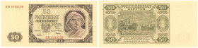 Banknotes
50 zlotych 1948 – CD - BEAUTIFUL 

Egzemplarz w emisyjnym stanie zachowania, piękny sztywny papier. Rzadki.Lucow 1285c (R0); Miłczak 138h...