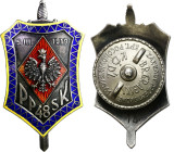 Decorations, Orders, Badges
II Republic of Poland. 48 Infantry Regiment of Borderlands Riflemen, silver - RARITY 

Odznaka w kształcie siedmioboczn...