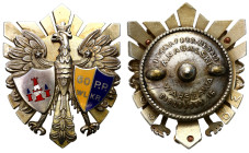 Decorations, Orders, Badges
II Republic of Poland. Badge of the 60th Greater Poland Infantry Regiment, Ostrw Wielkopolski, silver - RARITY 

Odznak...