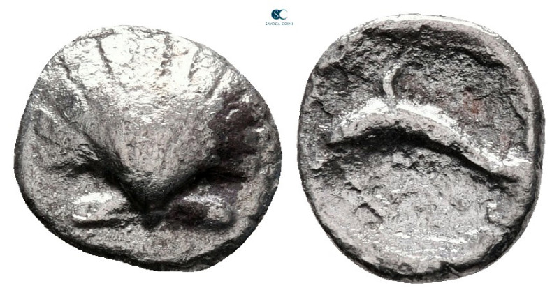 Calabria. Tarentum circa 280-228 BC. 
Litra AR

10 mm, 0,62 g



nearly v...