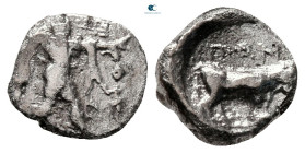 Lucania. Poseidonia circa 445-420 BC. Diobol AR