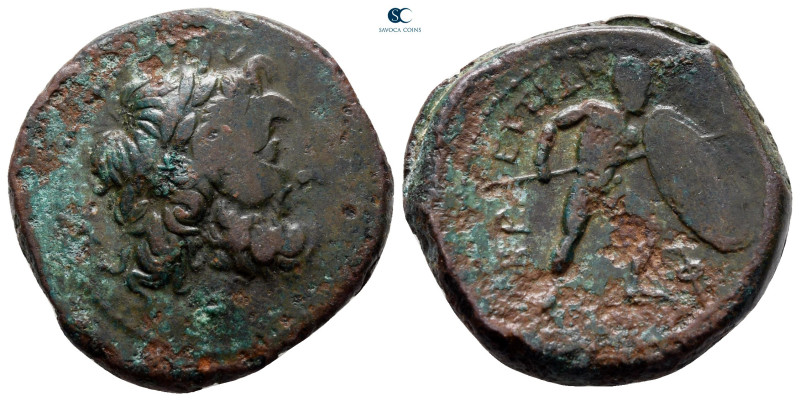Bruttium. The Brettii circa 215-205 BC. 
Bronze Æ

24 mm, 11,78 g



near...