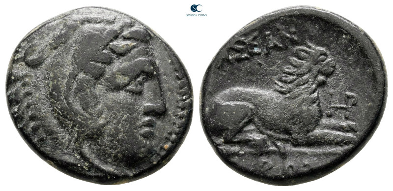 Kings of Macedon. Uncertain mint. Kassander 306-297 BC. 
Bronze Æ

18 mm, 4,0...