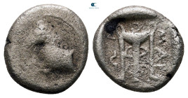 Thrace. Maroneia circa 398-385 BC. Trihemiobol AR